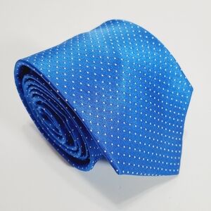 Bruno Piatelli Blue Polka Dot Men's Silk Neck Tie 60x3.25"